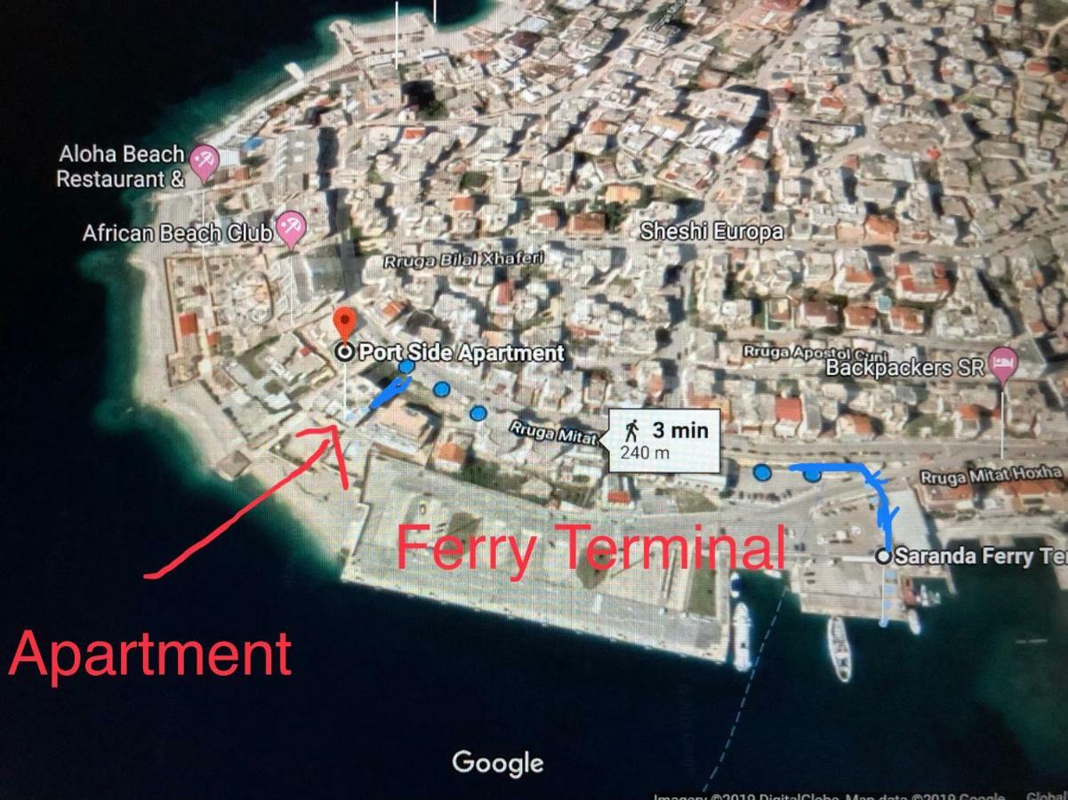 Port Side Sarande Daire Dış mekan fotoğraf